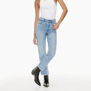 Aritzia Denim Forum Arlo High Rise Straight Jeans Size 26L